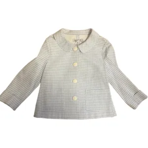 Veste Bleue pour Fille à Vérification