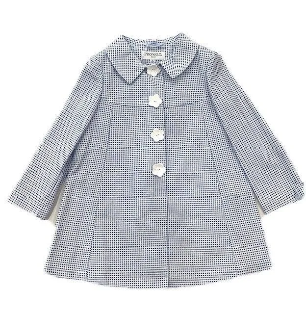 Veste en Vichy Bleu pour Fille