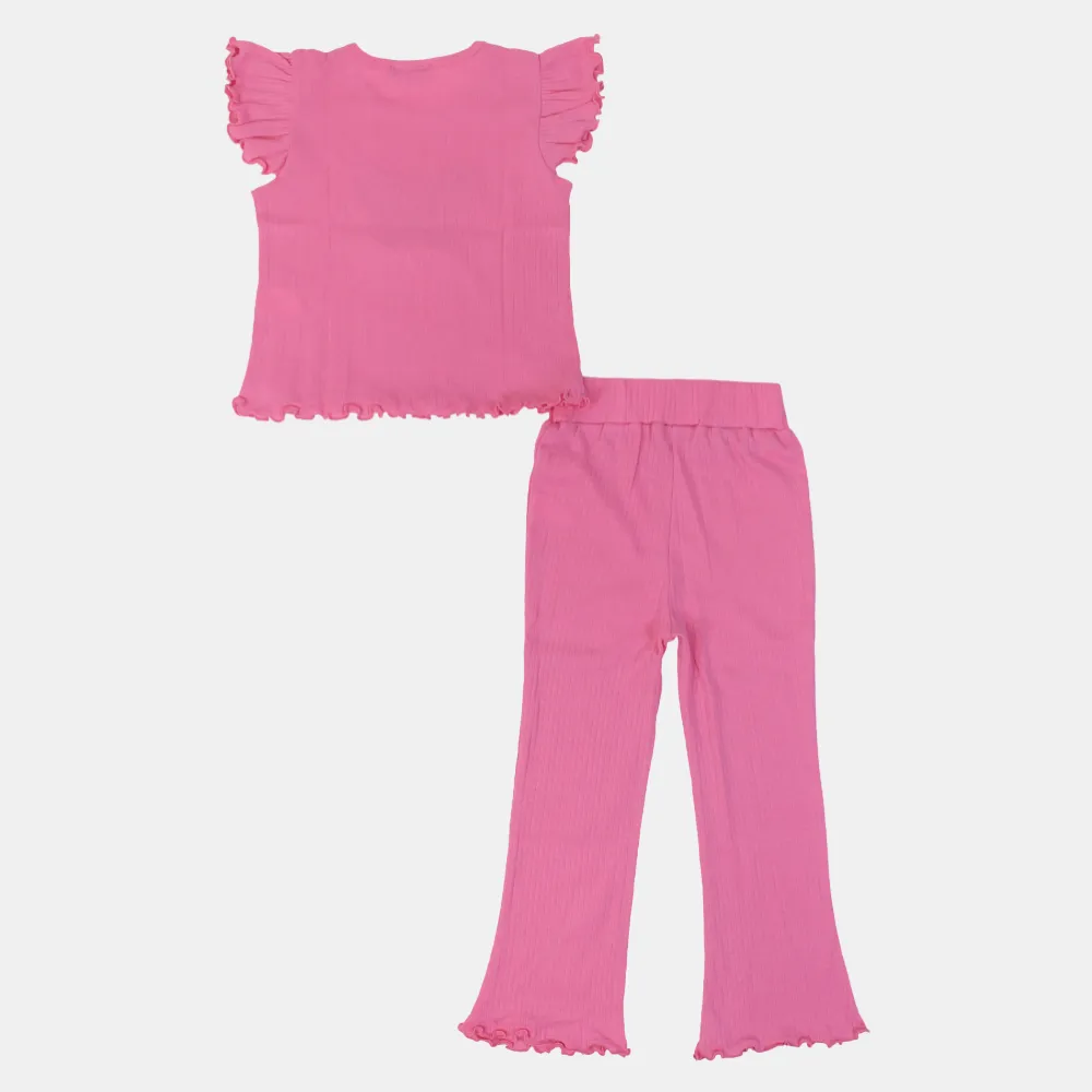 Ensemble 2 pièces en coton pour filles - Motif papillon
