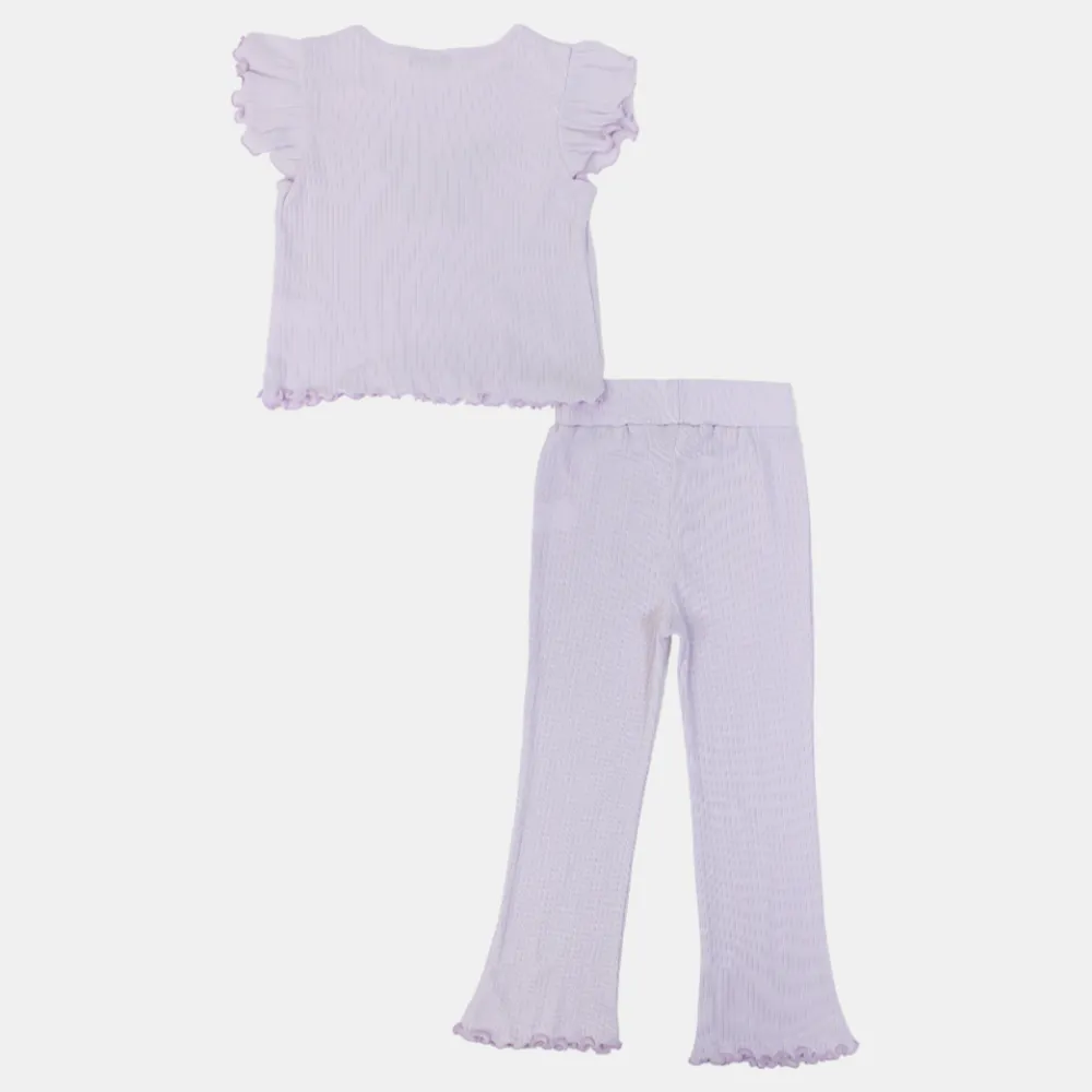 Ensemble 2 pièces en coton pour filles - Motif papillon