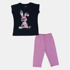 Pyjama en Coton pour Filles - Imprimé Mignon de Lapin
