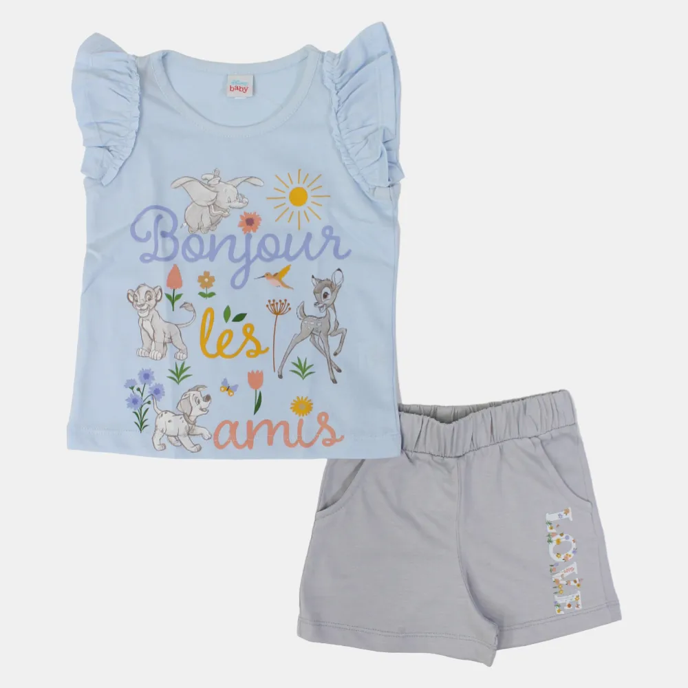 Pyjama en Coton pour Filles – Motif Animaux Disney