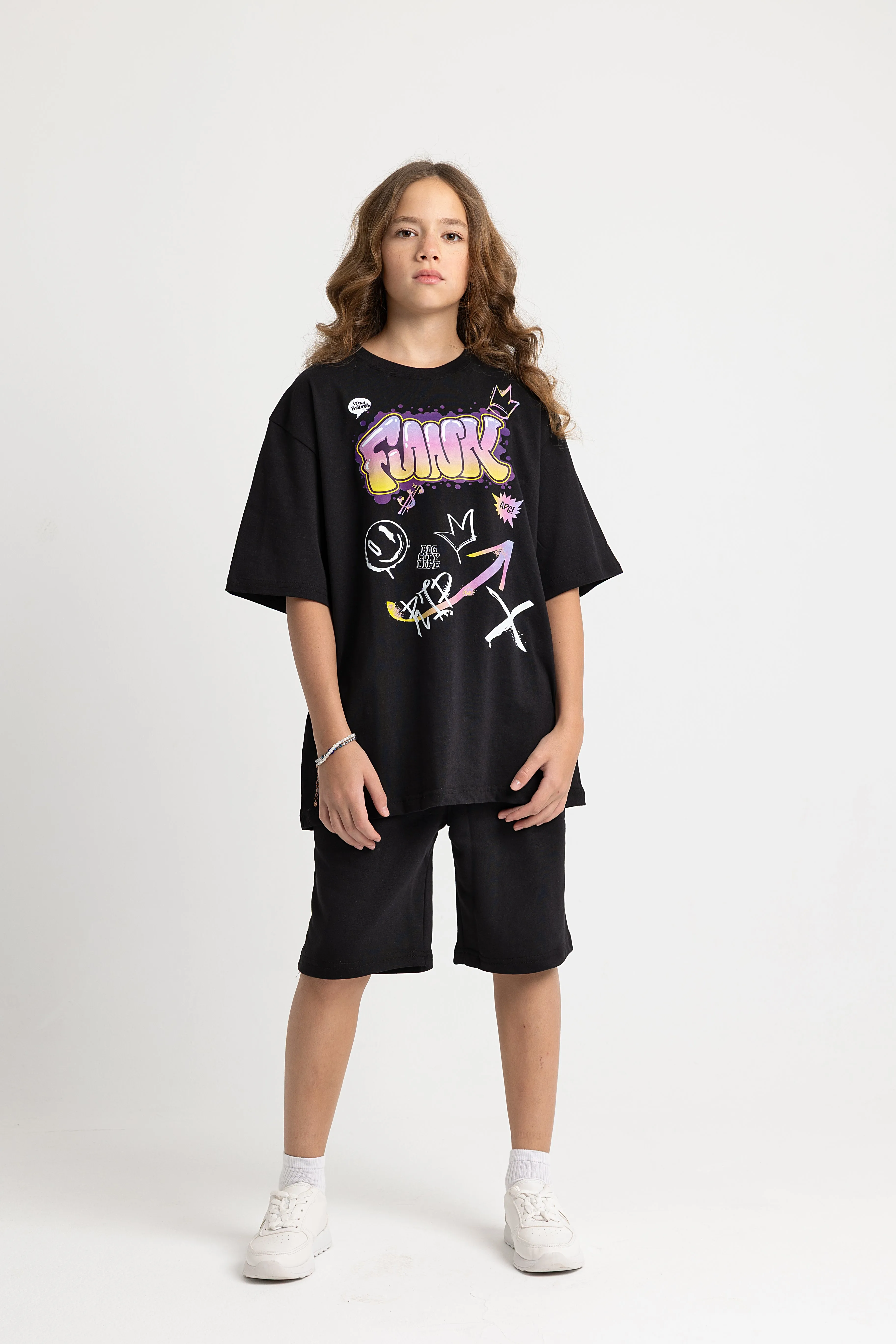 Ensemble en Coton pour Filles - Noir