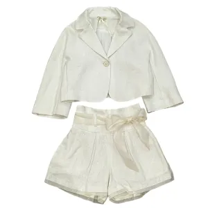 Ensemble Veste et Short Crème pour Filles