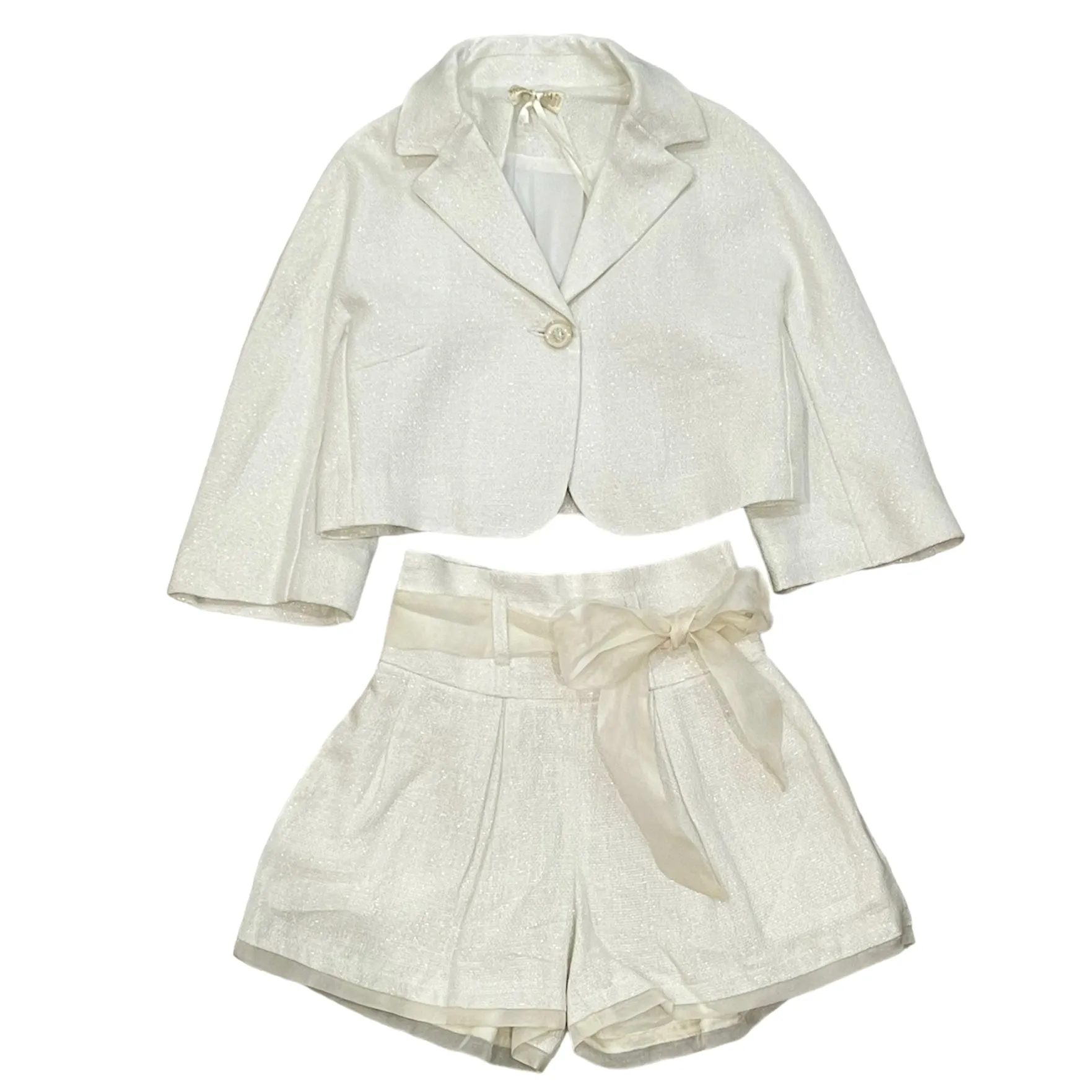 Ensemble Veste et Short Crème pour Filles