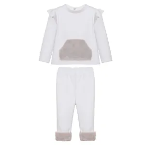 Ensemble de Leggings Crème pour Filles