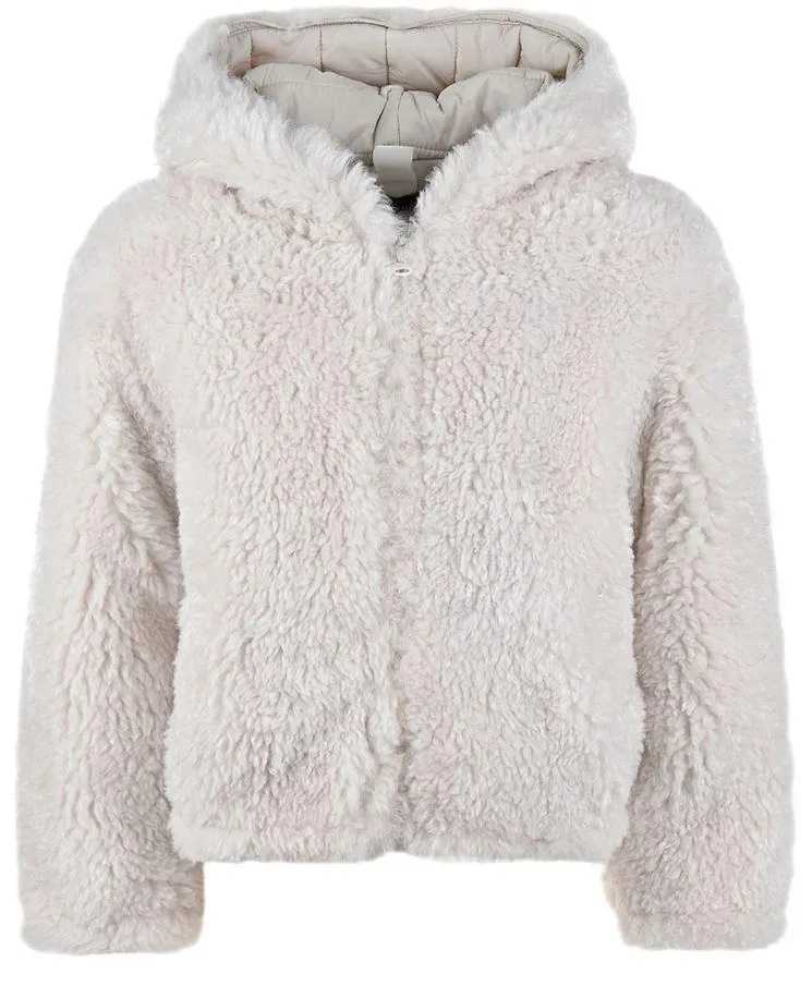 Veste en éco-fourrure douce Crème pour filles