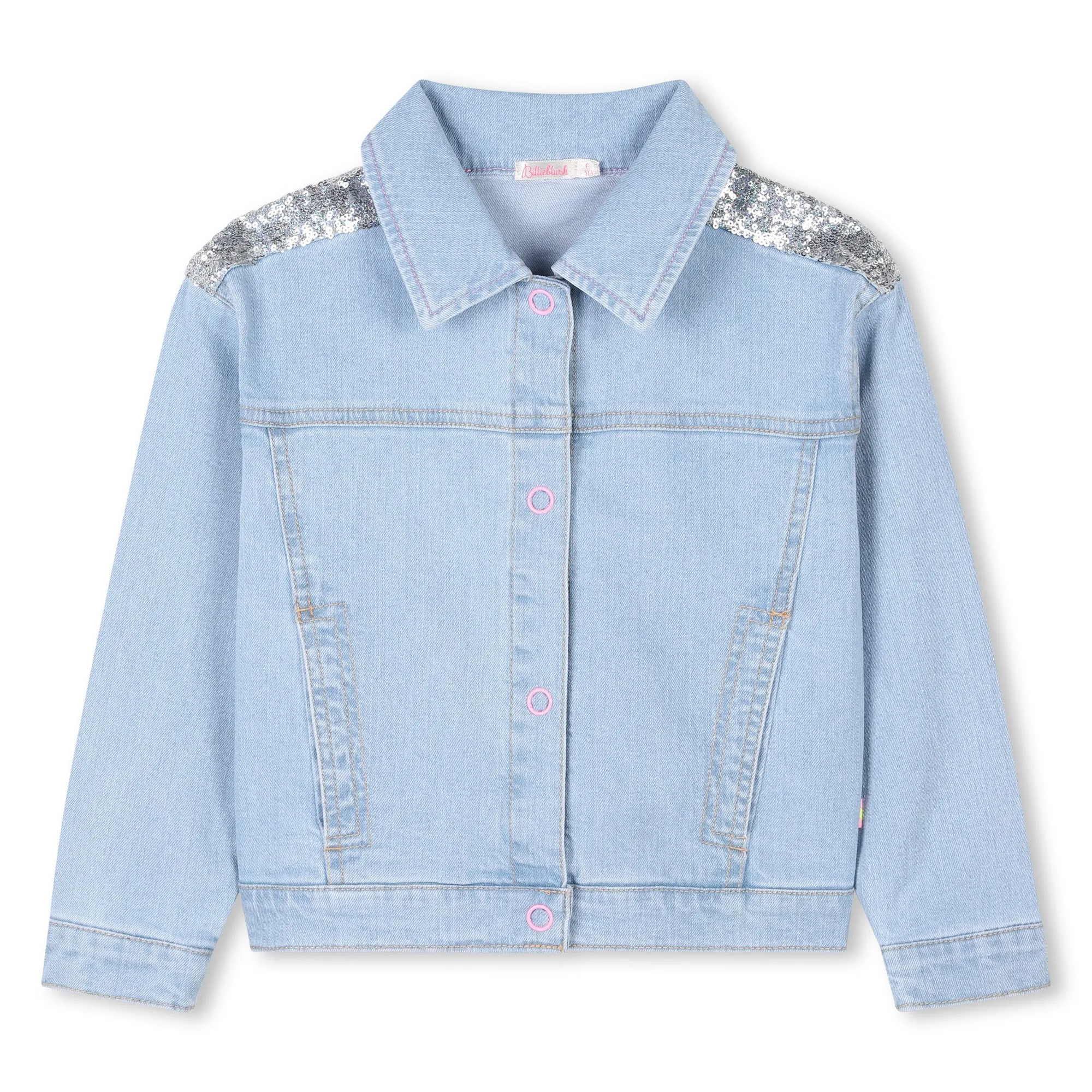 Veste en jean à paillettes pour filles