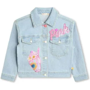 Veste en jean à paillettes pour filles