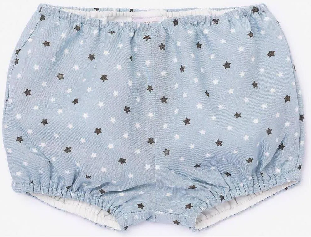Ensemble Haut Estrella Gris et Bloomer Étoile Vert Menthe pour Filles