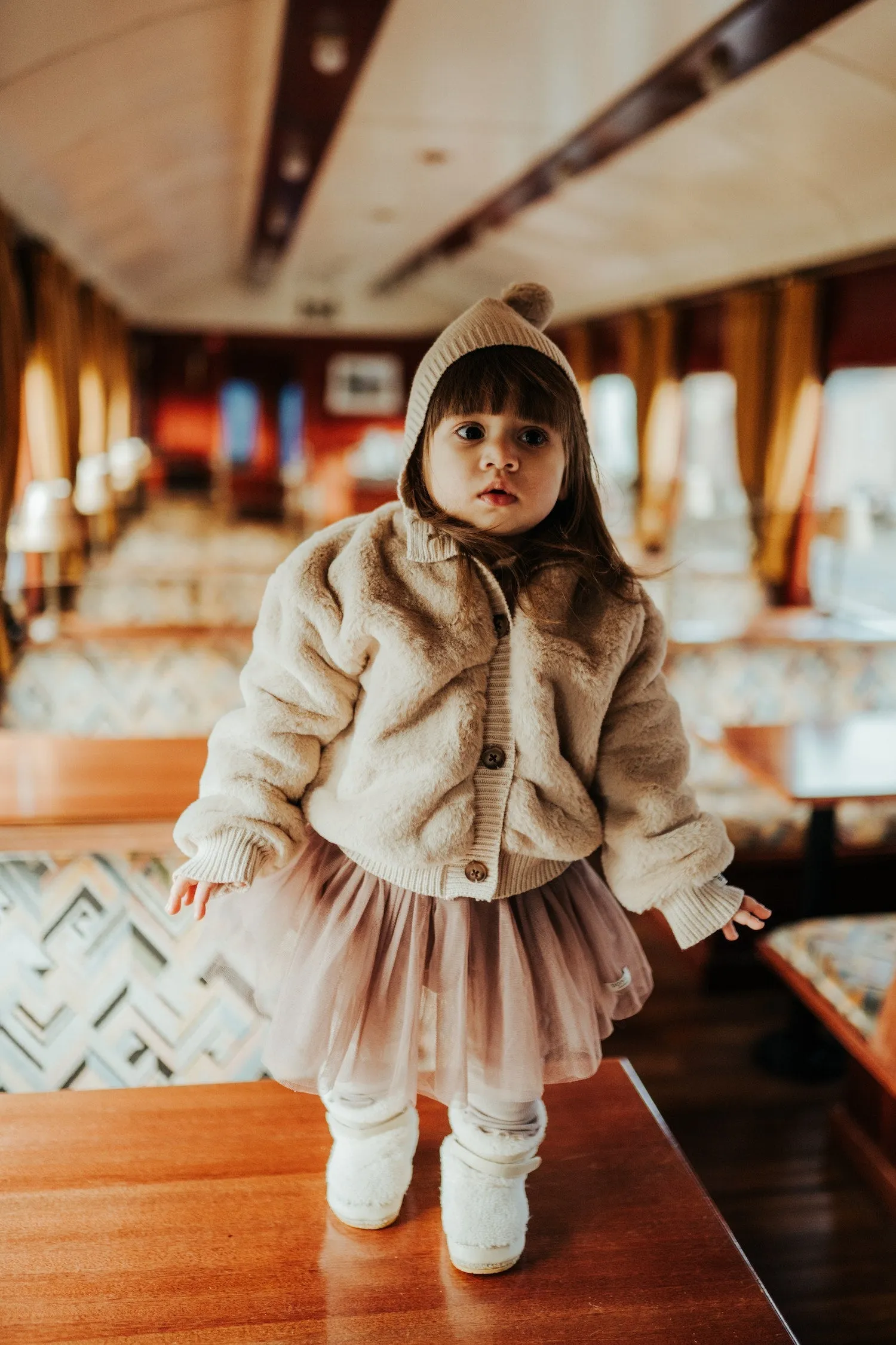 Veste Birie en Fausse Fourrure pour Filles