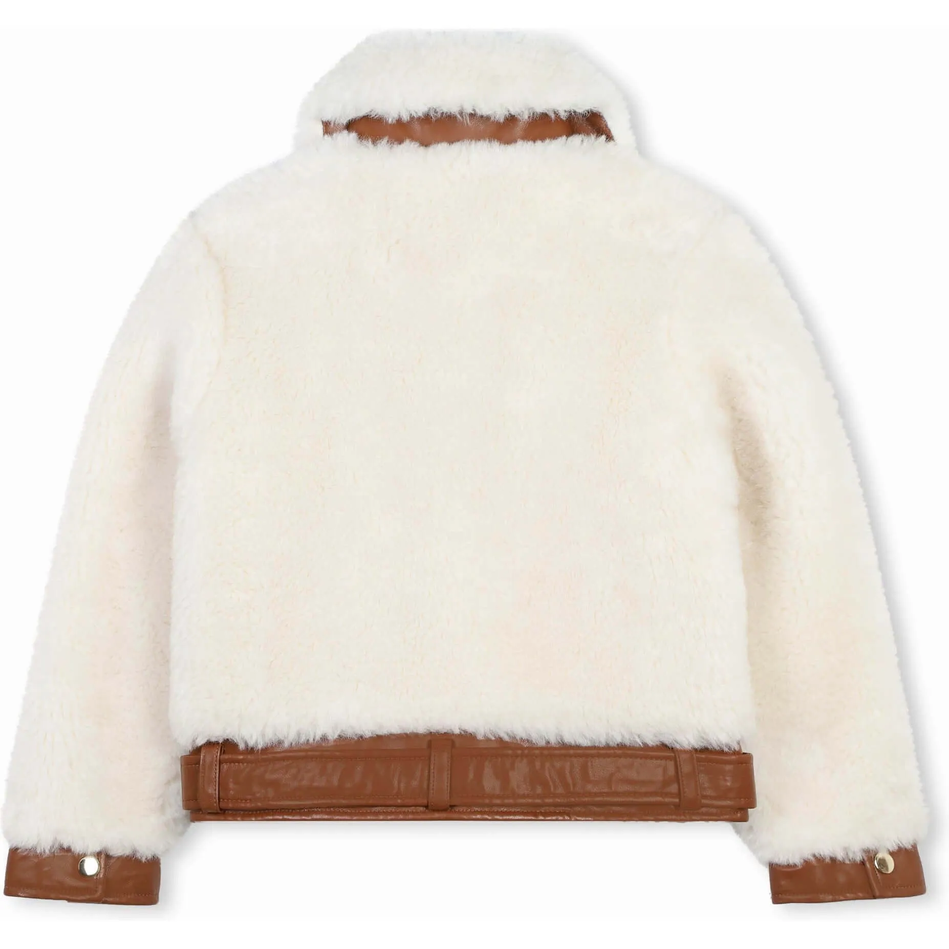 Veste bomber en fausse fourrure pour filles