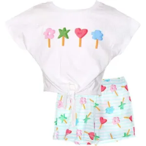 T-shirt & short Formentera pour filles