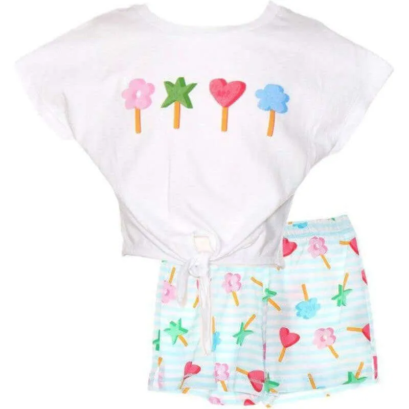 T-shirt & short Formentera pour filles