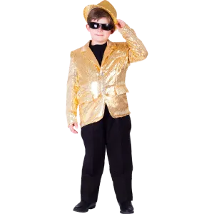 Veste à paillettes dorées - Enfants Babykids_Dress-Up-America