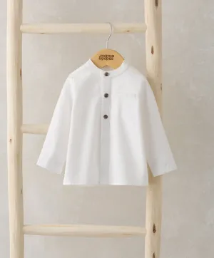 Chemise à col grand-père - Blanc Bébé Enfant Mamas & Papas