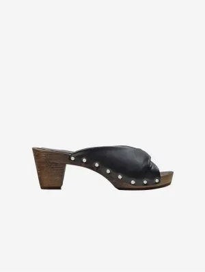 Clogs Végans en Cuir de Raisin | Noir