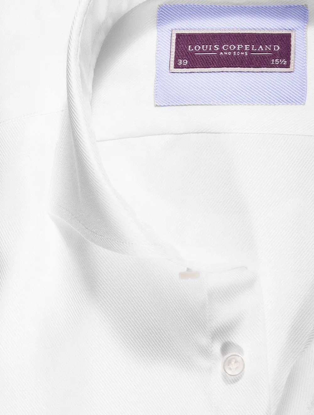Chemise Gullit Twill Journey à poignets doubles, coupe super slim, blanc