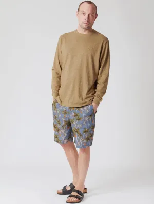 Hakon T-shirt manches longues en coton biologique | Vert mousse