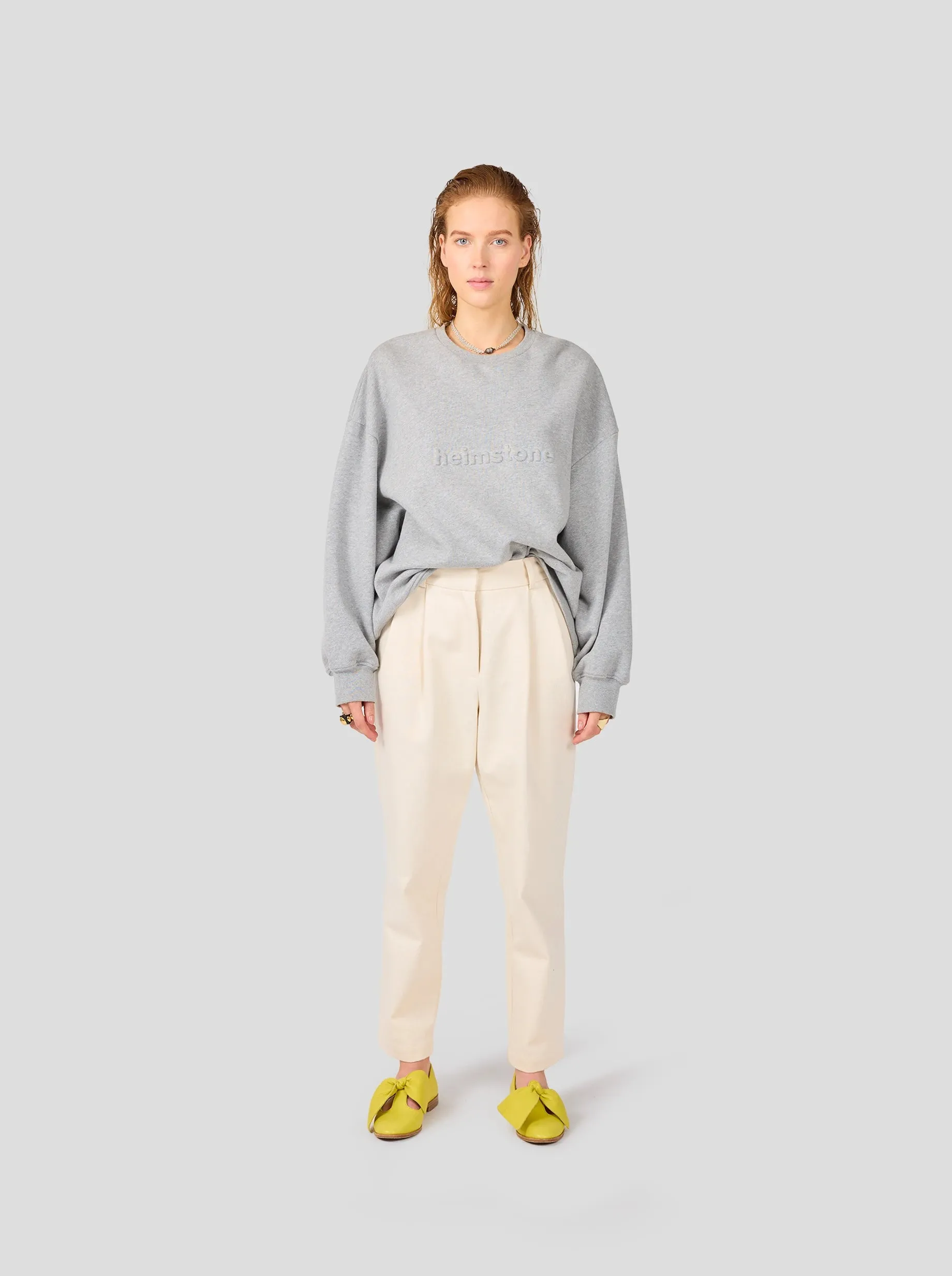 Harlem Jumper en polaire gris chiné