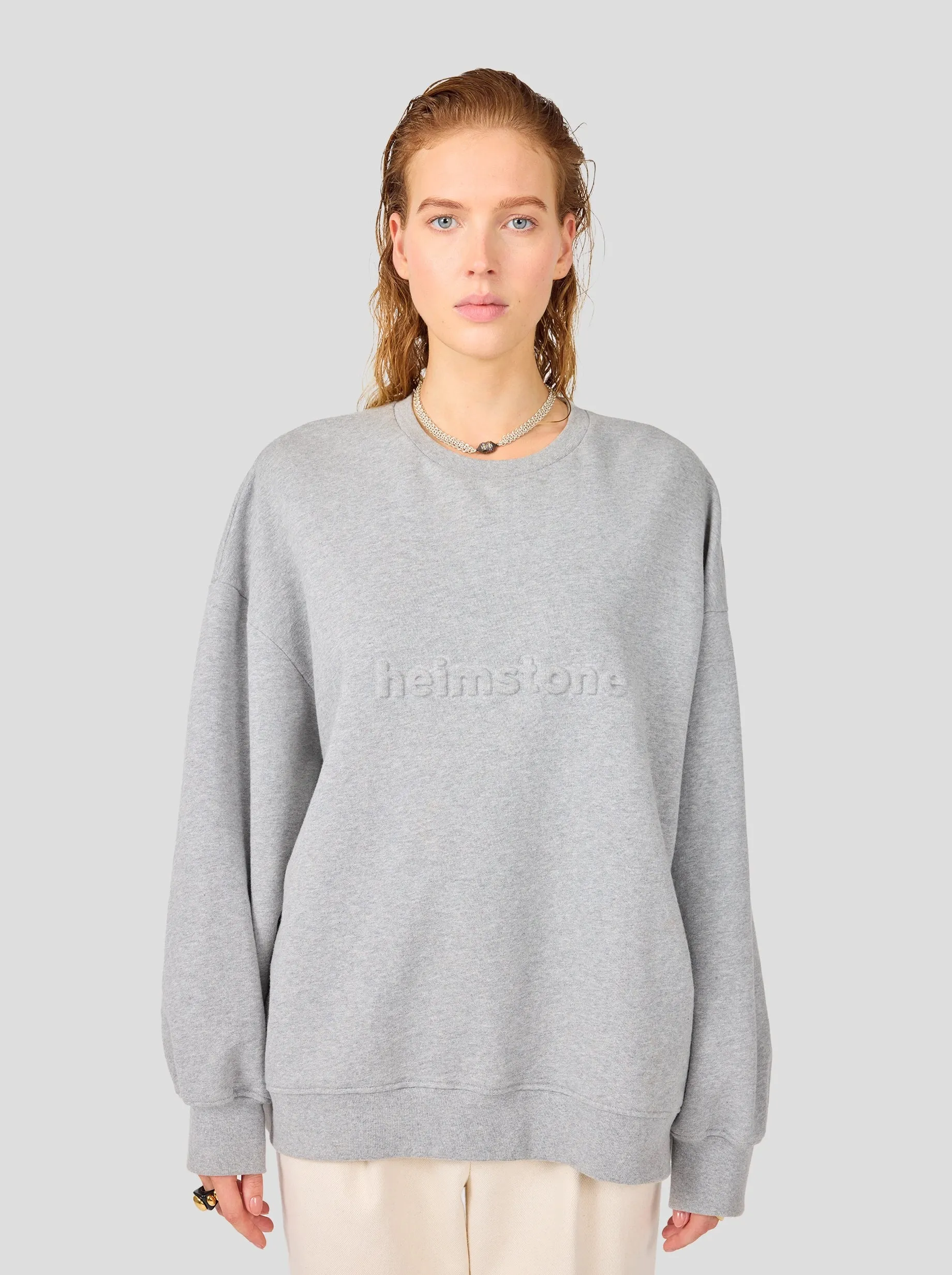 Harlem Jumper en polaire gris chiné