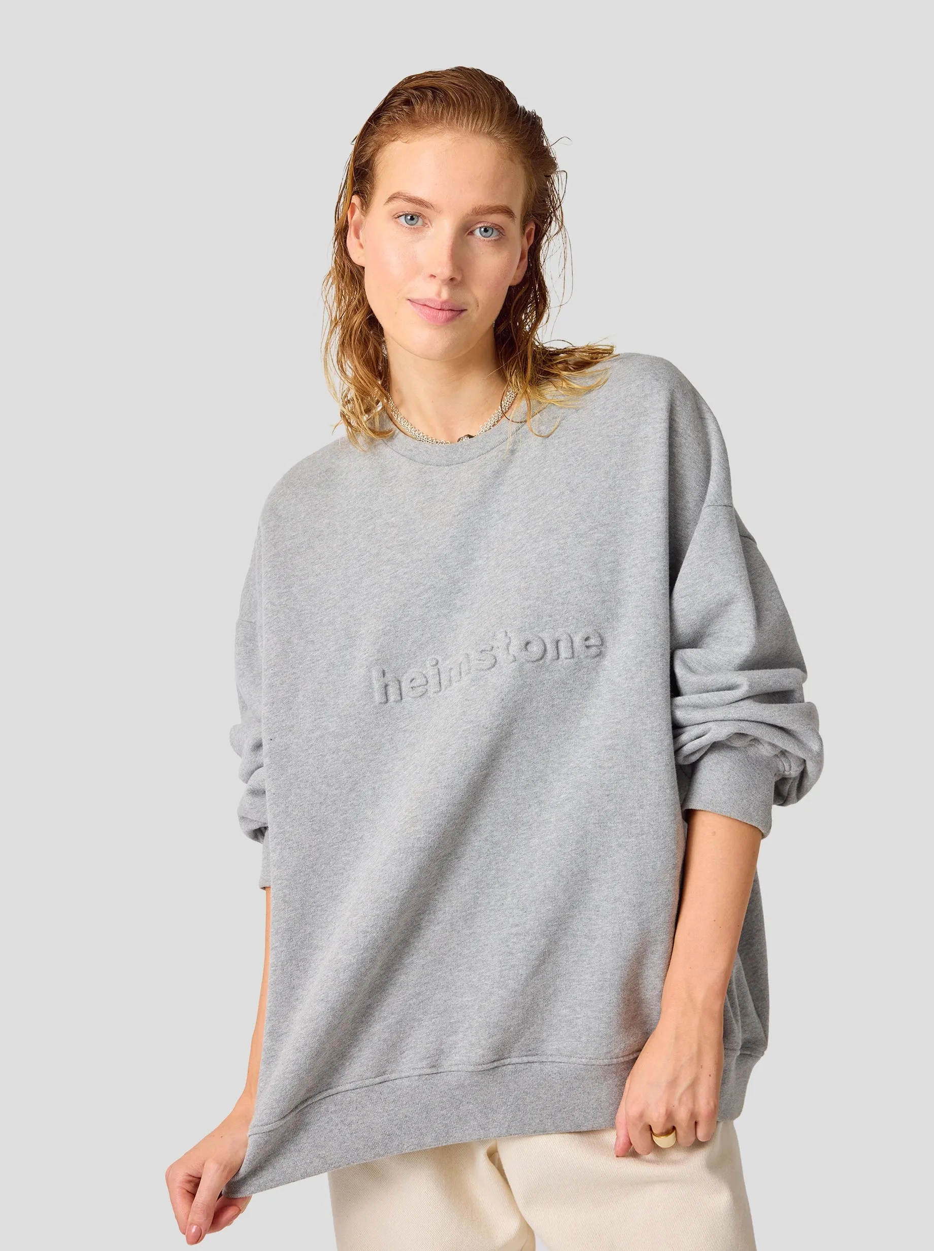 Harlem Jumper en polaire gris chiné