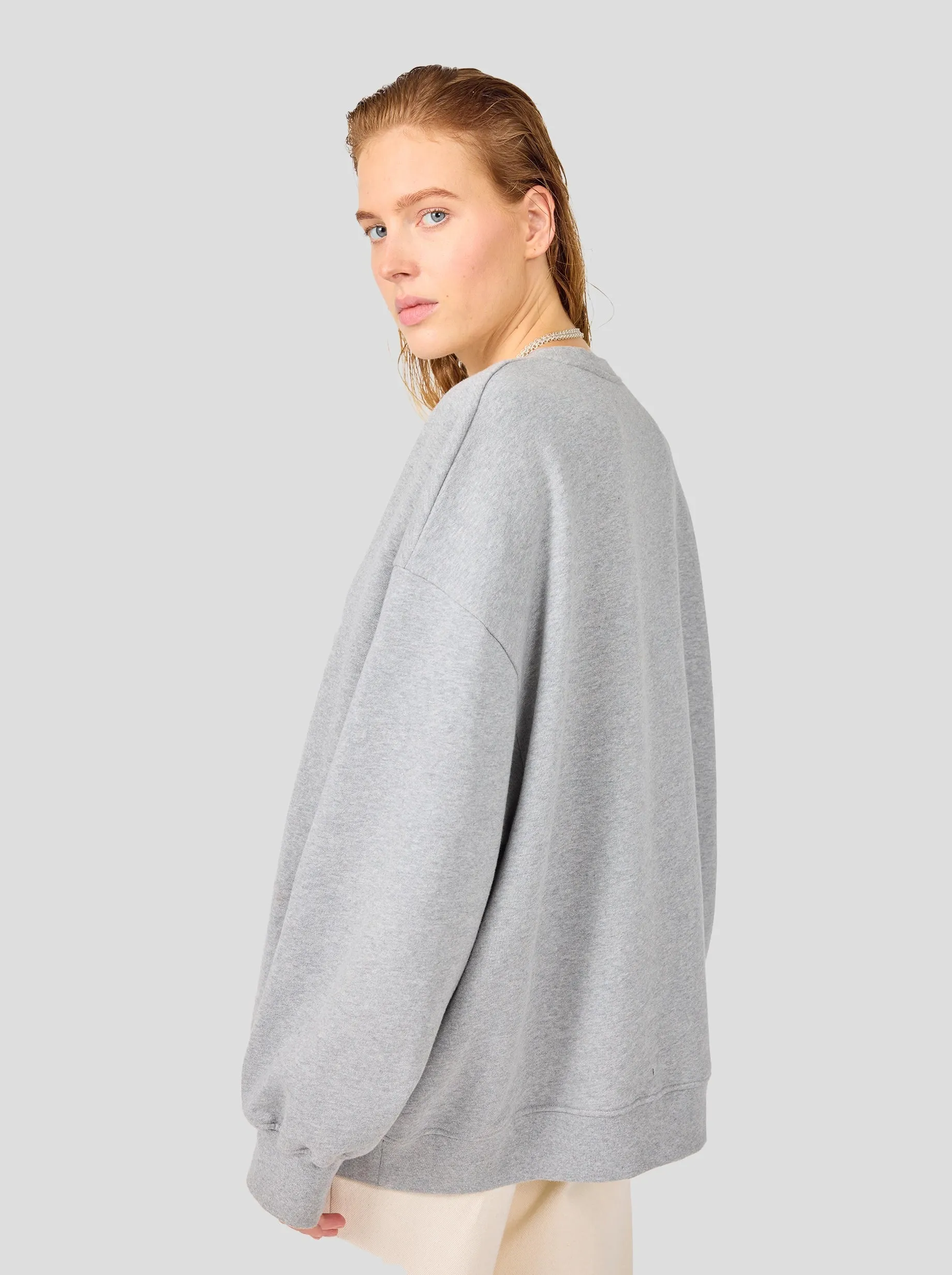 Harlem Jumper en polaire gris chiné