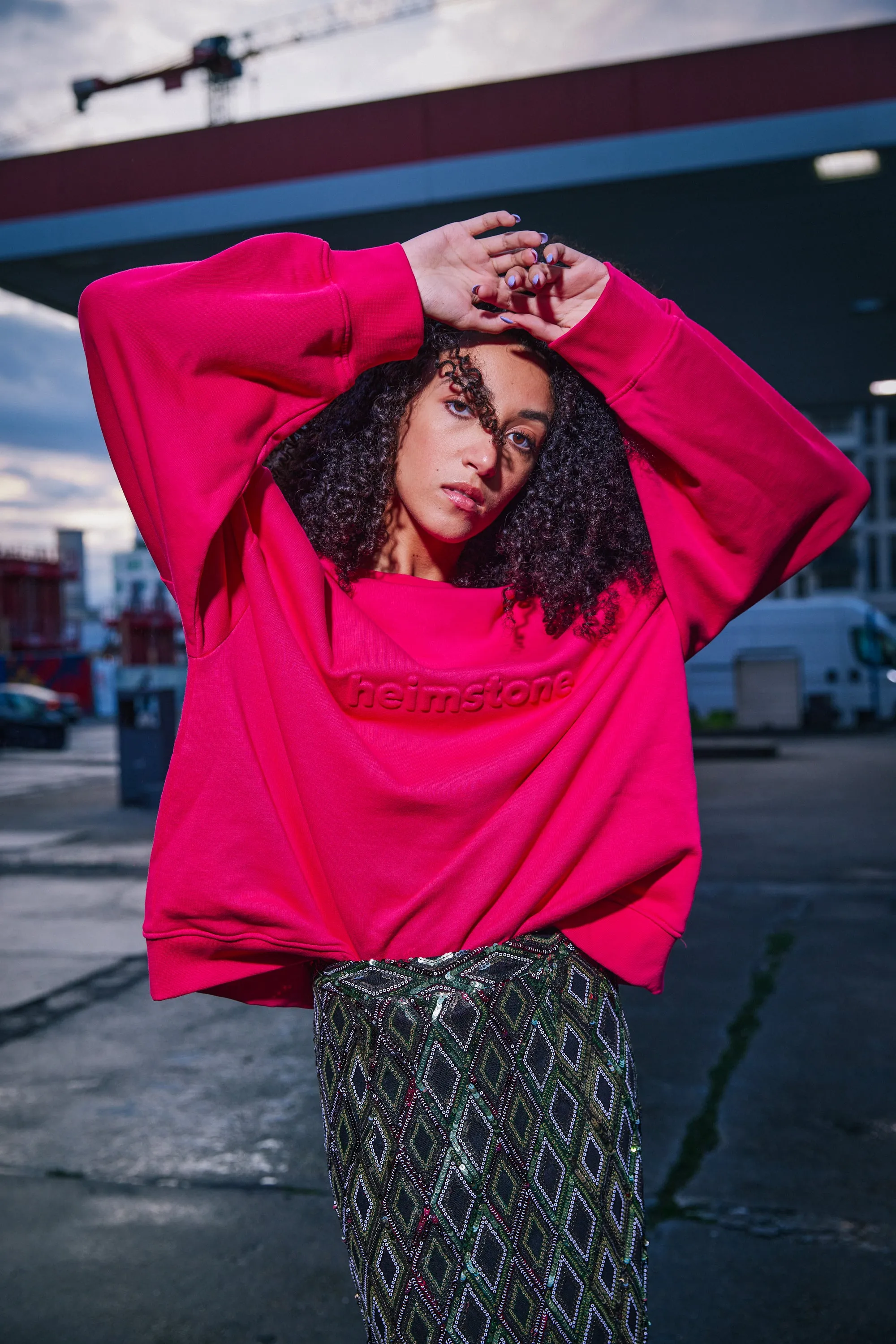 Harlem jumper en polaire rose