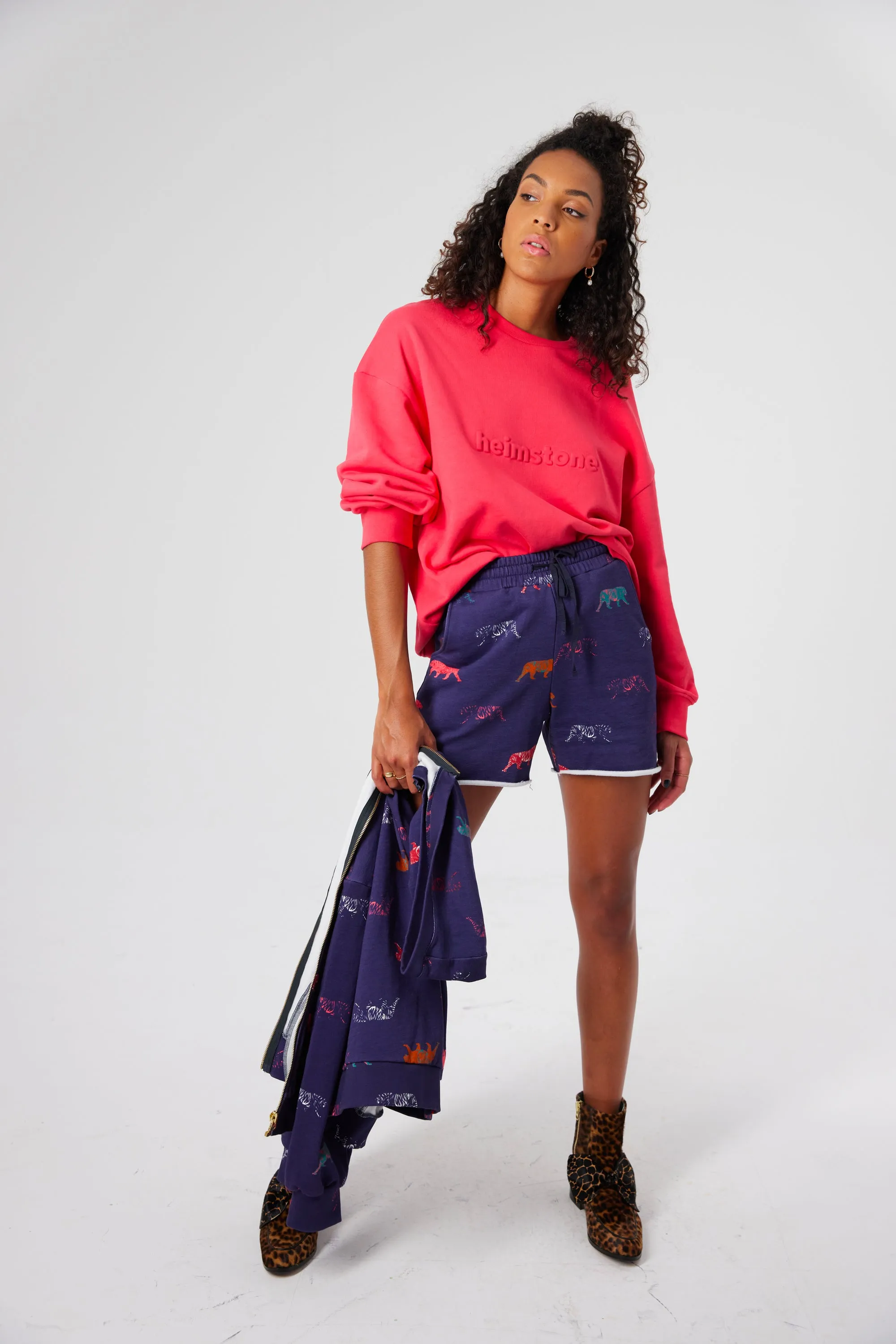 Harlem jumper en polaire rose