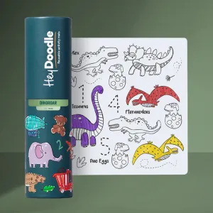 Hey Doodle Tapis de coloriage lavable Dinoroar
