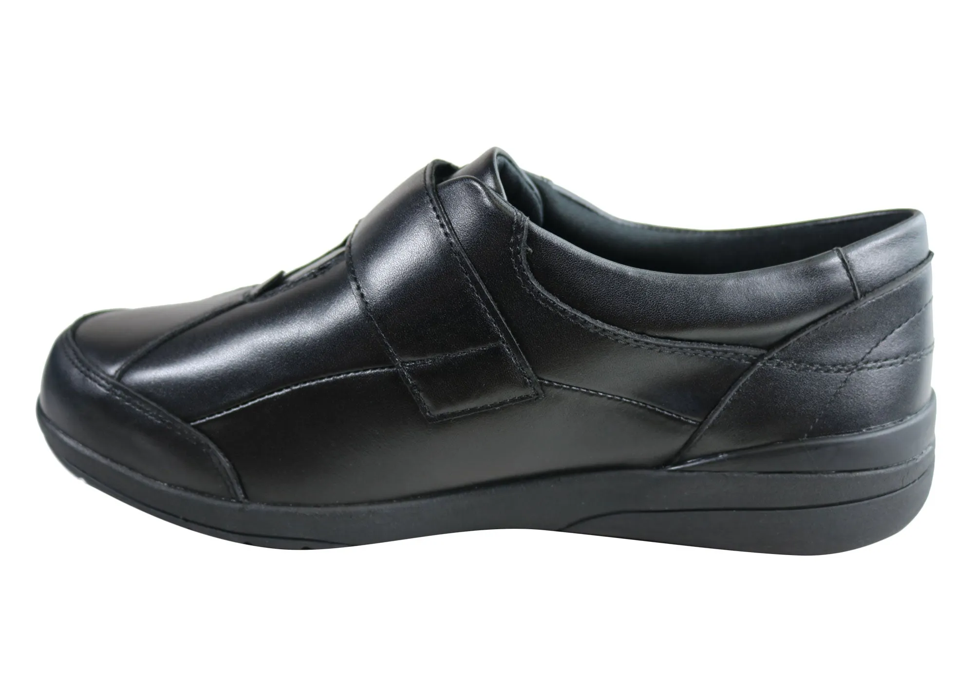Homyped Chaussures Femme Chelsea en Cuir Confort Largeur Ajustable Homyped