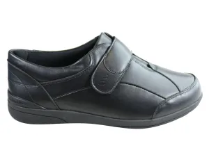 Homyped Chaussures Femme Chelsea en Cuir Confort Largeur Ajustable Homyped