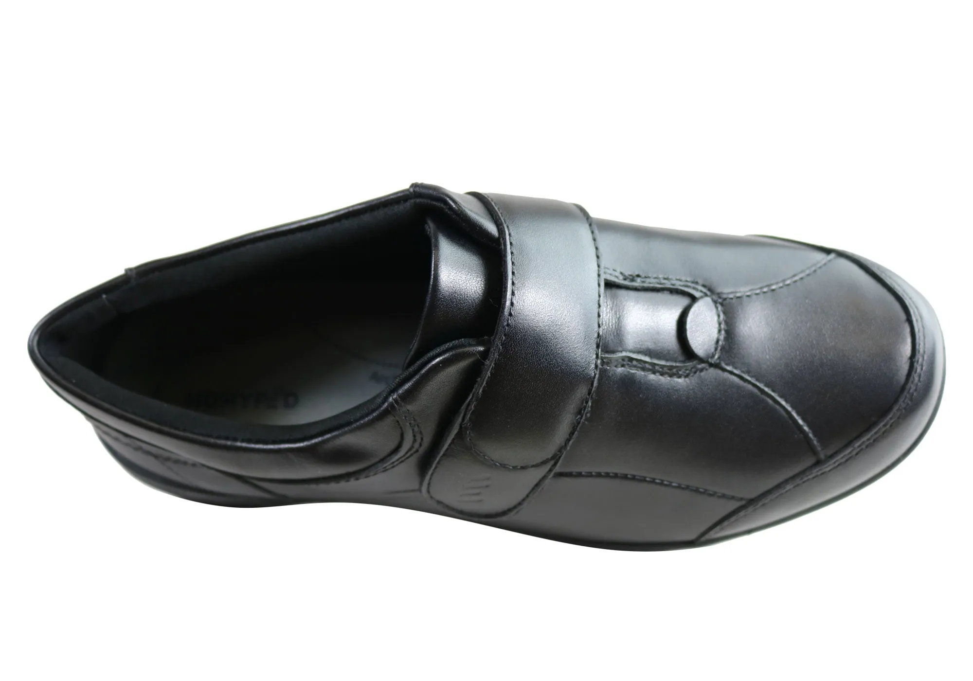 Homyped Chaussures Femme Chelsea en Cuir Confort Largeur Ajustable Homyped