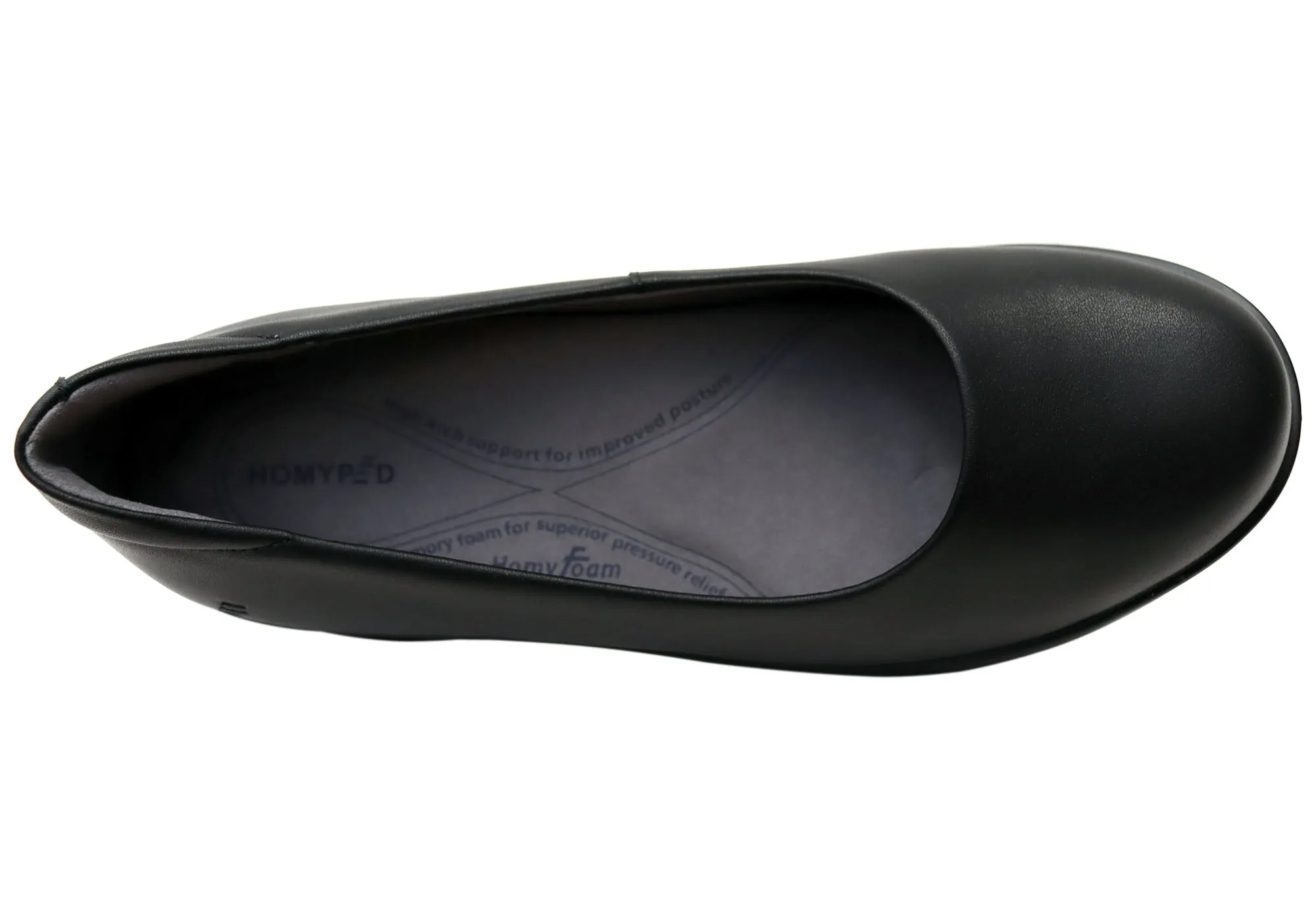 Homyped Scope Ballet Chaussures en Cuir Confortables pour Femmes Homyped