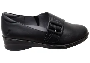 Homyped Scope Buckle Chaussures en Cuir Confortables pour Femmes Homyped