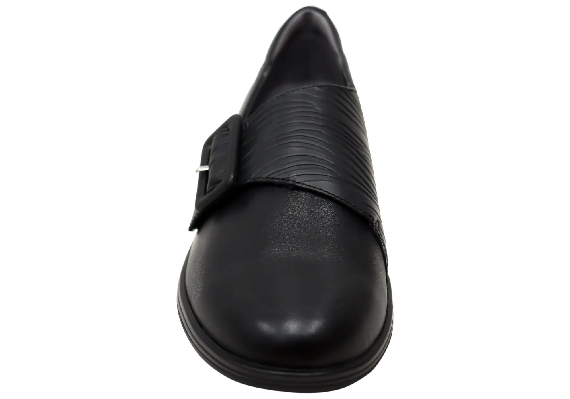Homyped Scope Buckle Chaussures en Cuir Confortables pour Femmes Homyped