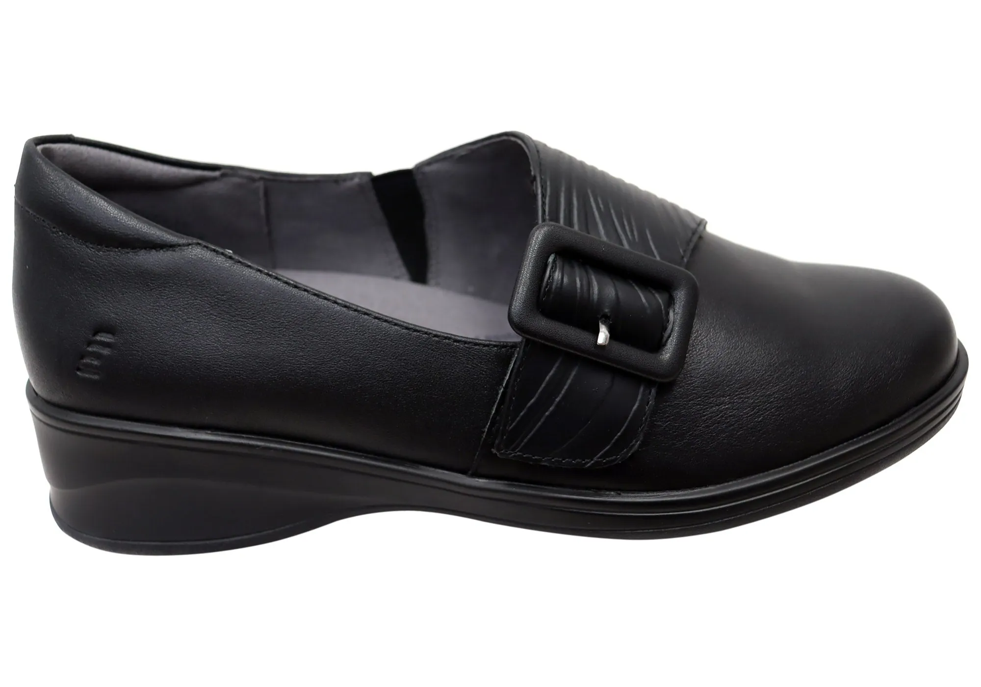 Homyped Scope Buckle Chaussures en Cuir Confortables pour Femmes Homyped