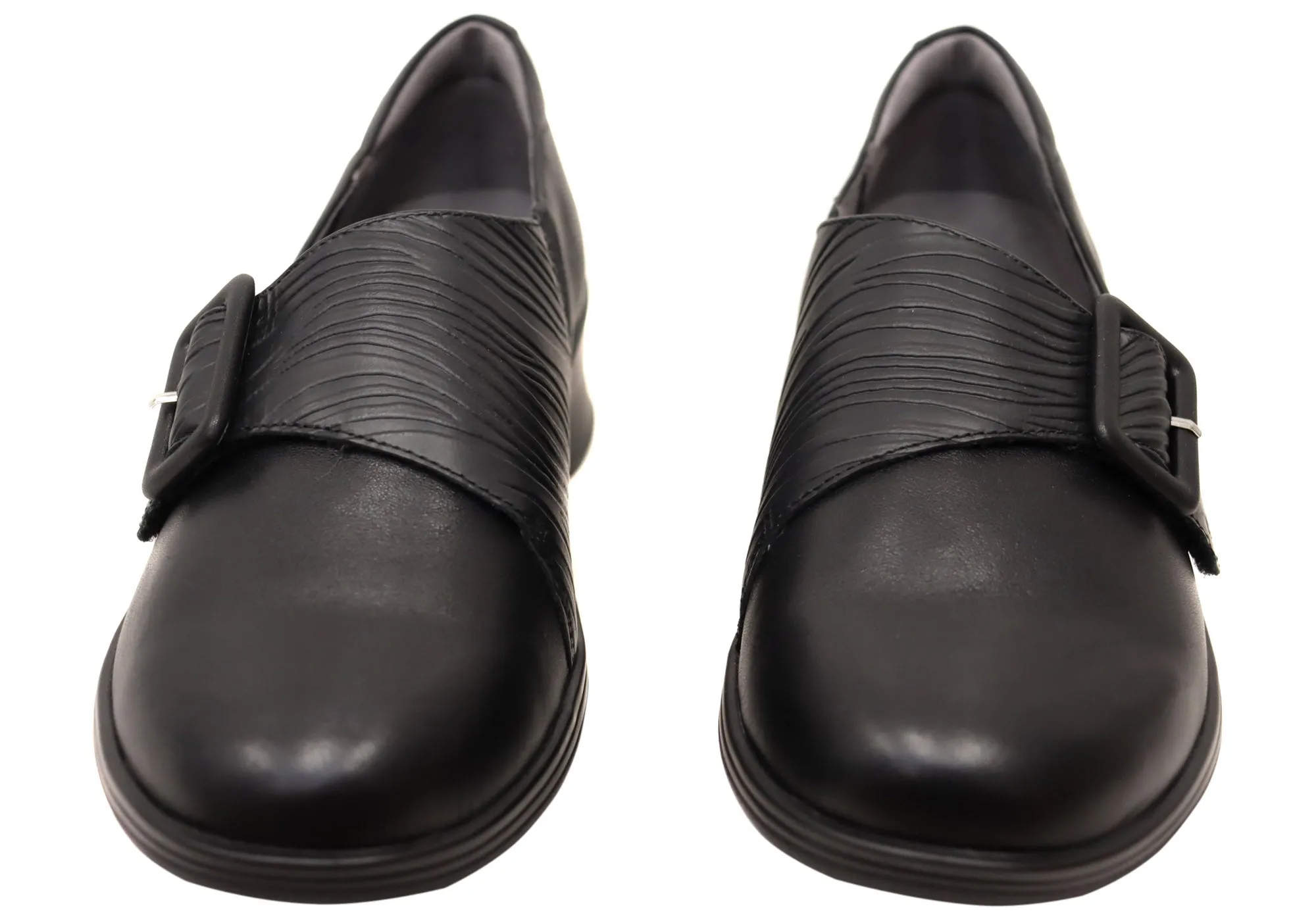 Homyped Scope Buckle Chaussures en Cuir Confortables pour Femmes Homyped