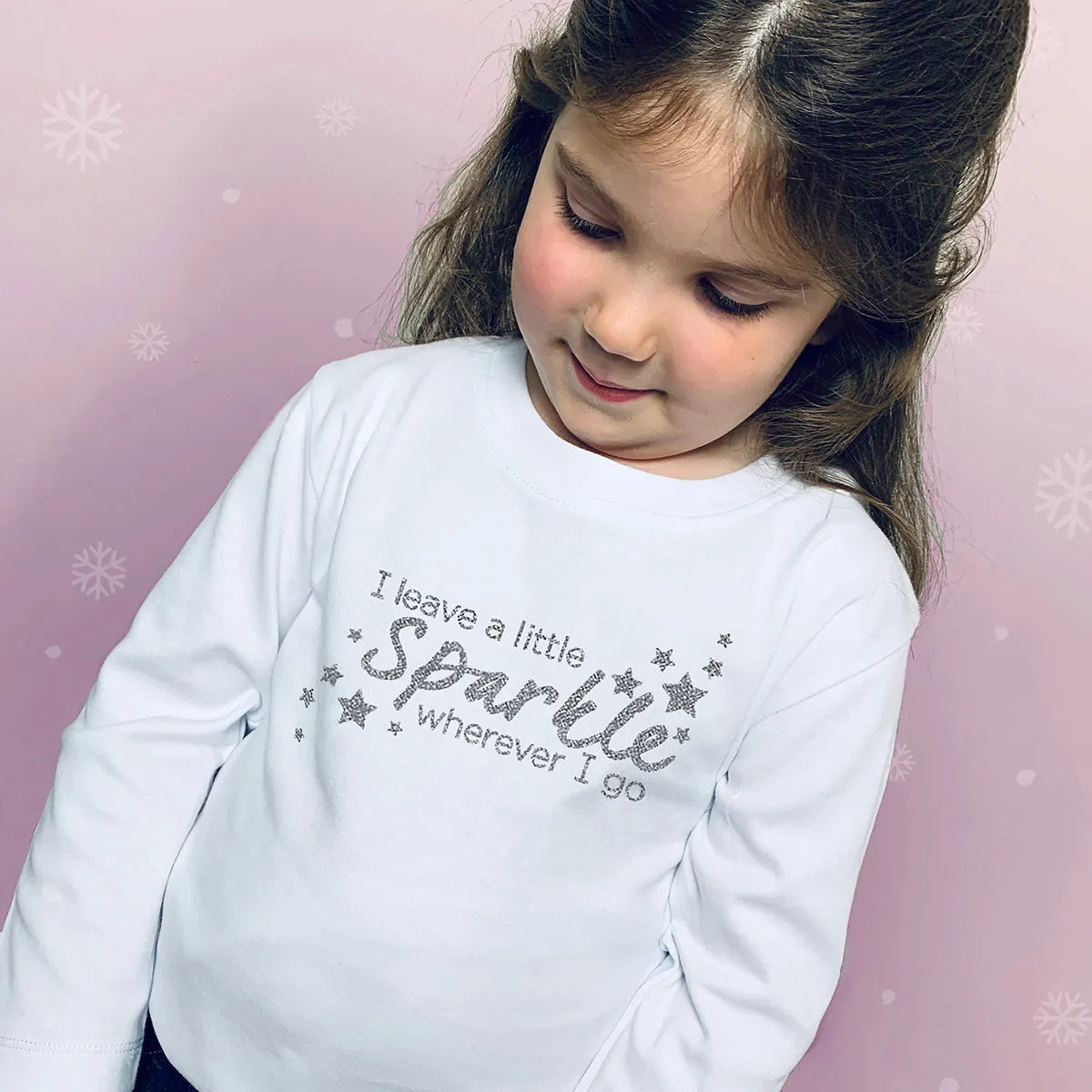Je Laisse un Peu de Paillettes… T-Shirt de Noël pour Enfants