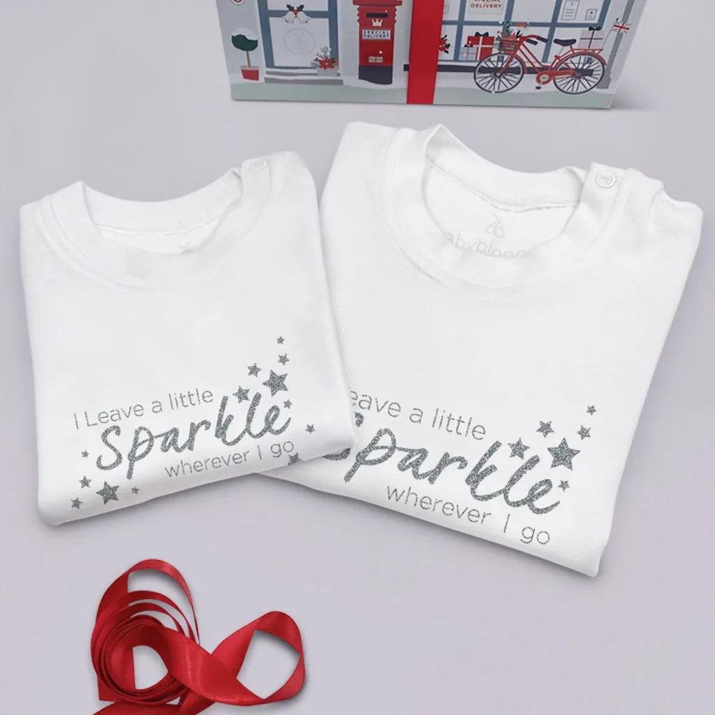 Je Laisse un Peu de Paillettes… T-Shirt de Noël pour Enfants
