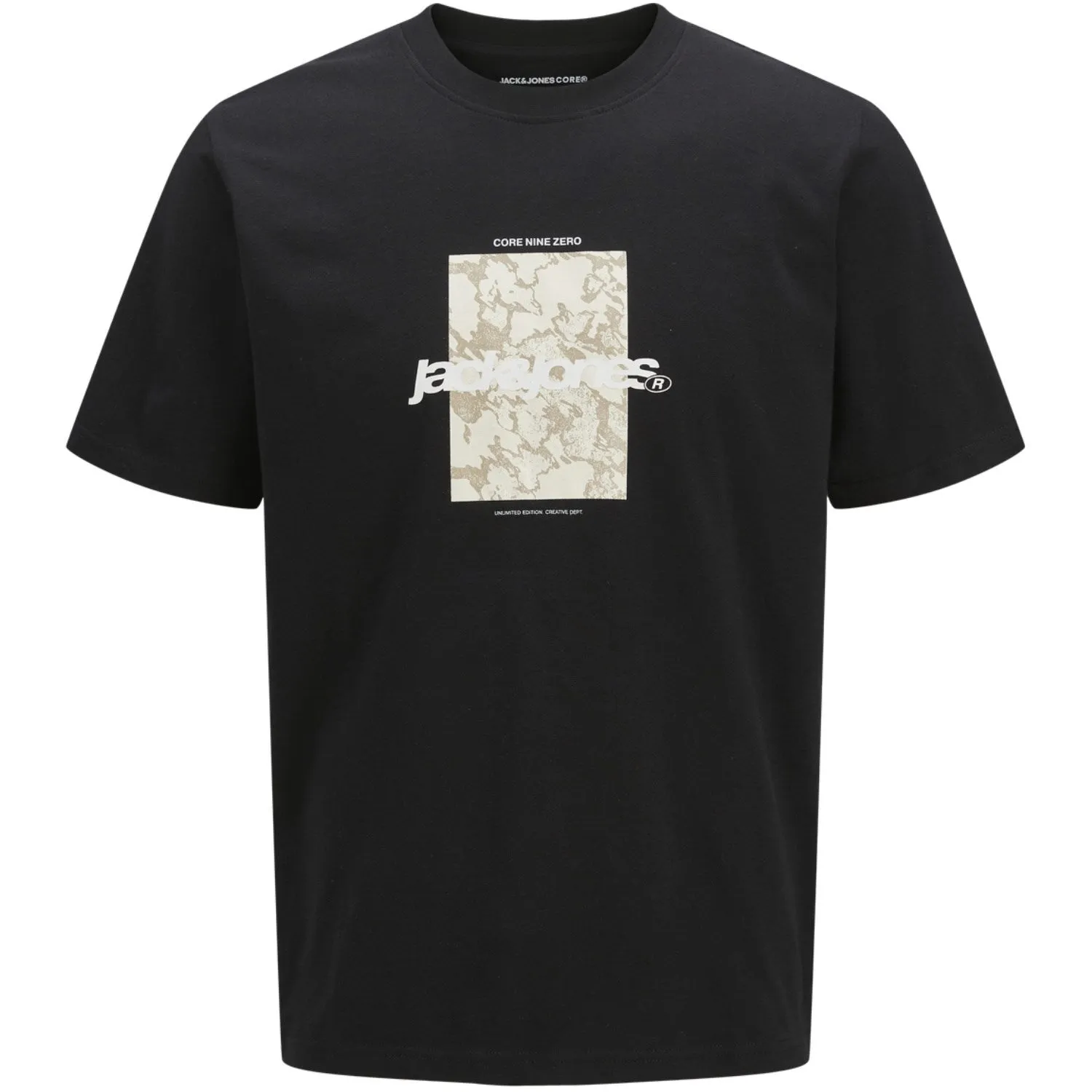 Jack & Jones Junior T-shirt Noir Camouflage Tarmac Col Rond Jack Jones Junior