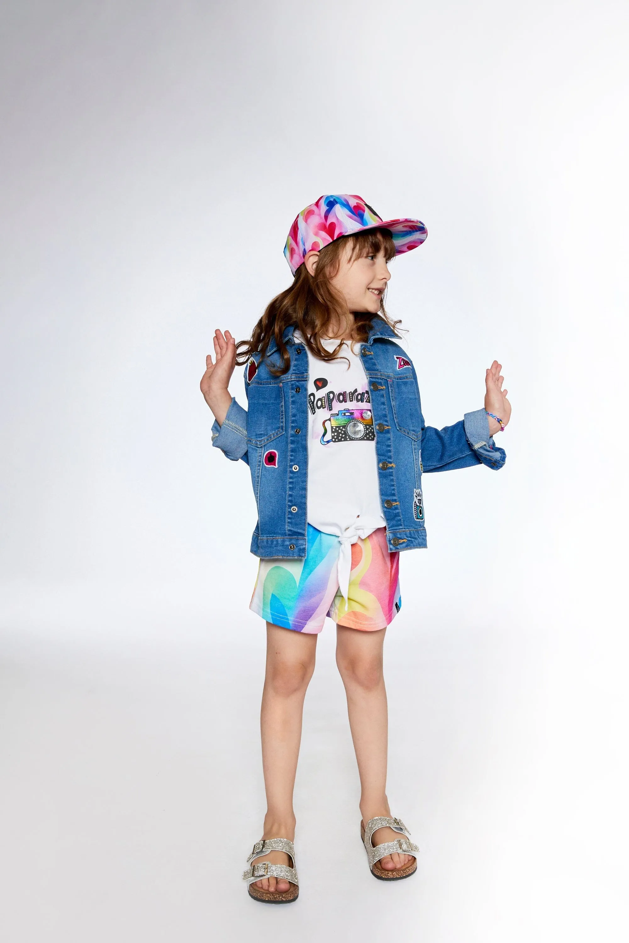 Veste Jean Avec Patchs Drôles BébéEnfants_Deux-Par-Deux