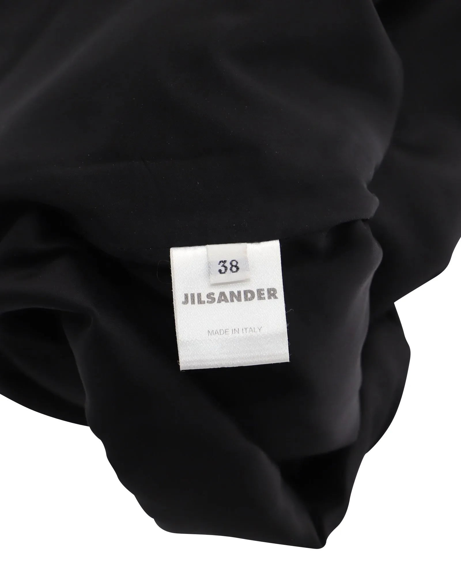 Jupe mi-longue en laine marron Jil Sander