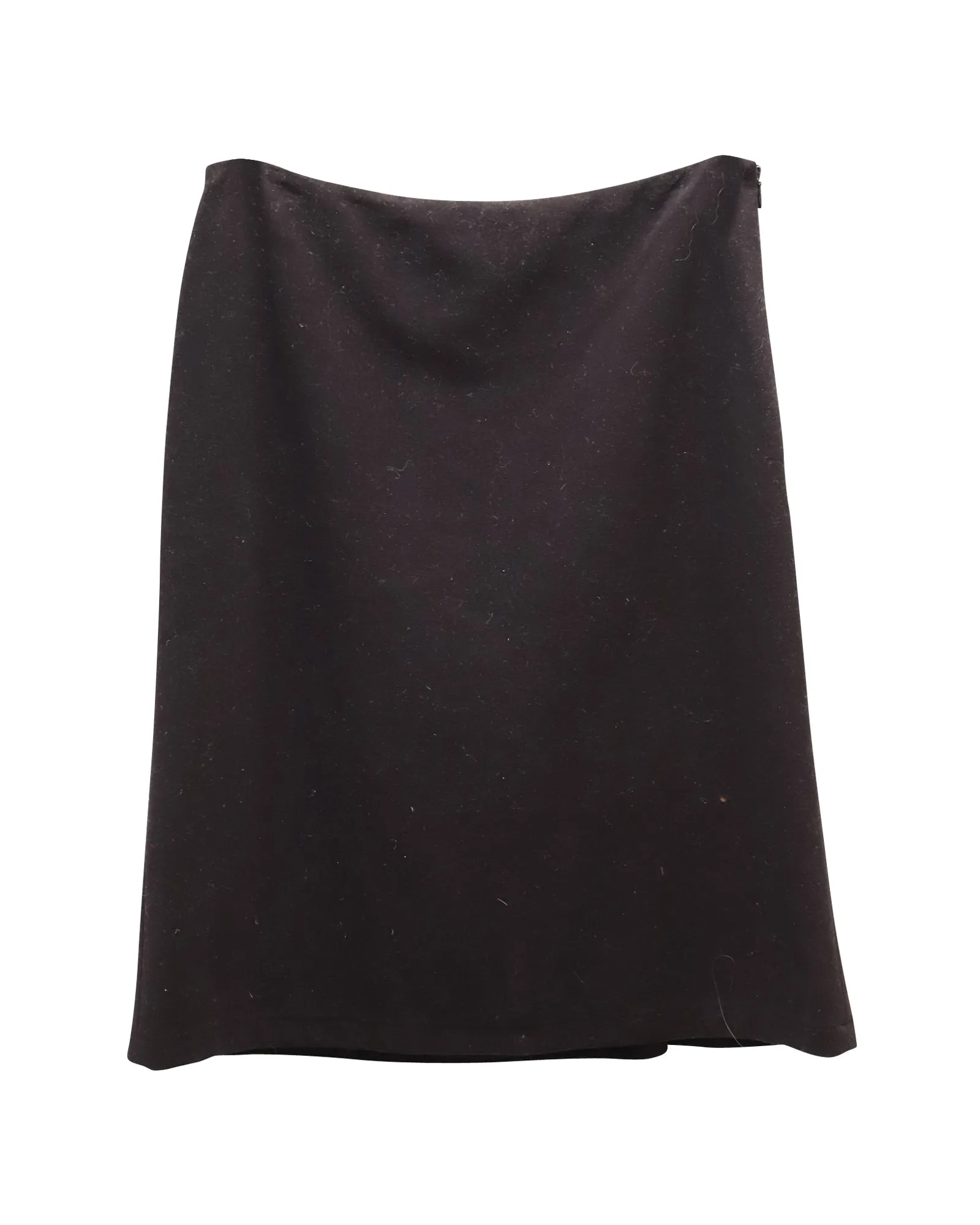 Jupe mi-longue en laine marron Jil Sander