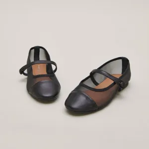 Chaussures pour Femme Jonak 264 - Dala Cuir/Résille Noir-Noir