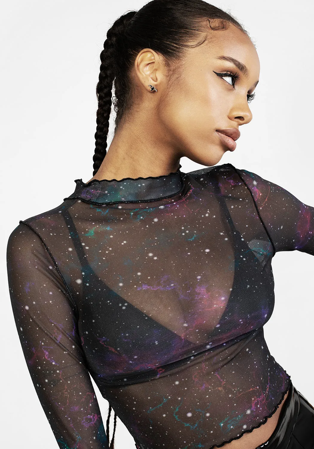 Haut court en maille Kaleido