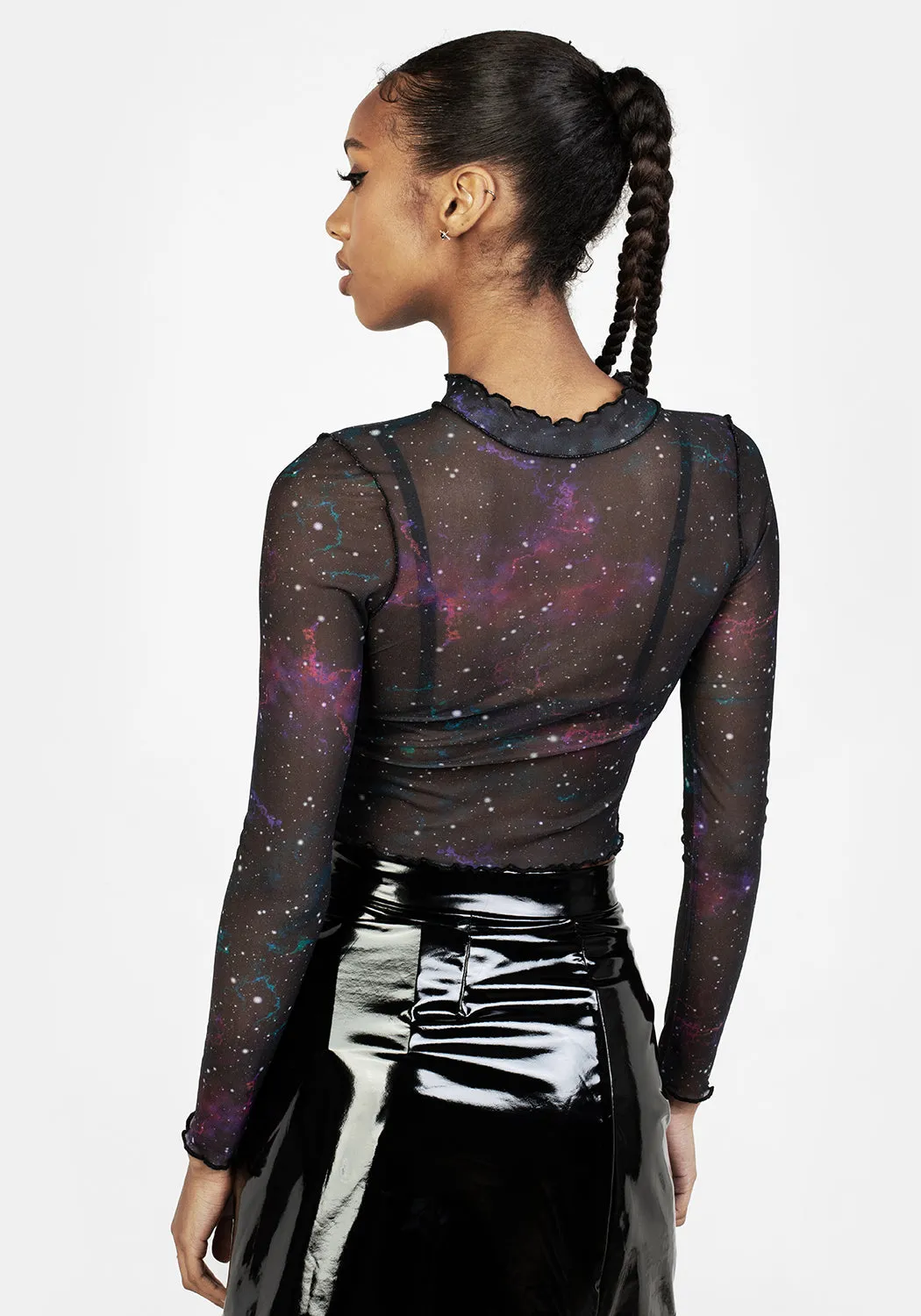 Haut court en maille Kaleido