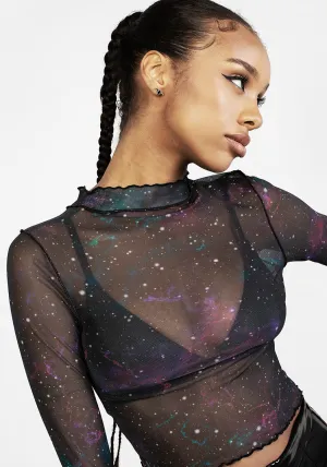 Haut court en maille Kaleido