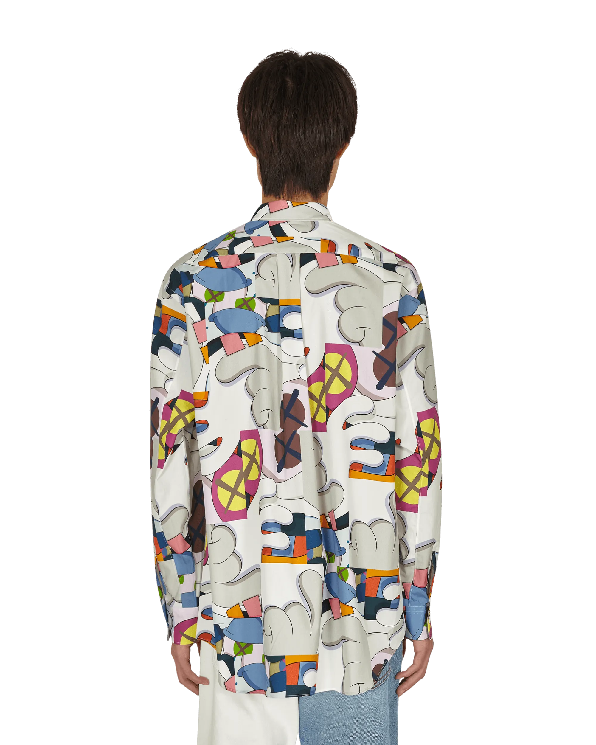 T-shirt classique KAWS avec superposition multicolore