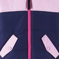 Veste en sherpa bicolore pour filles | Rose & violet Babykids_Andy-Evan